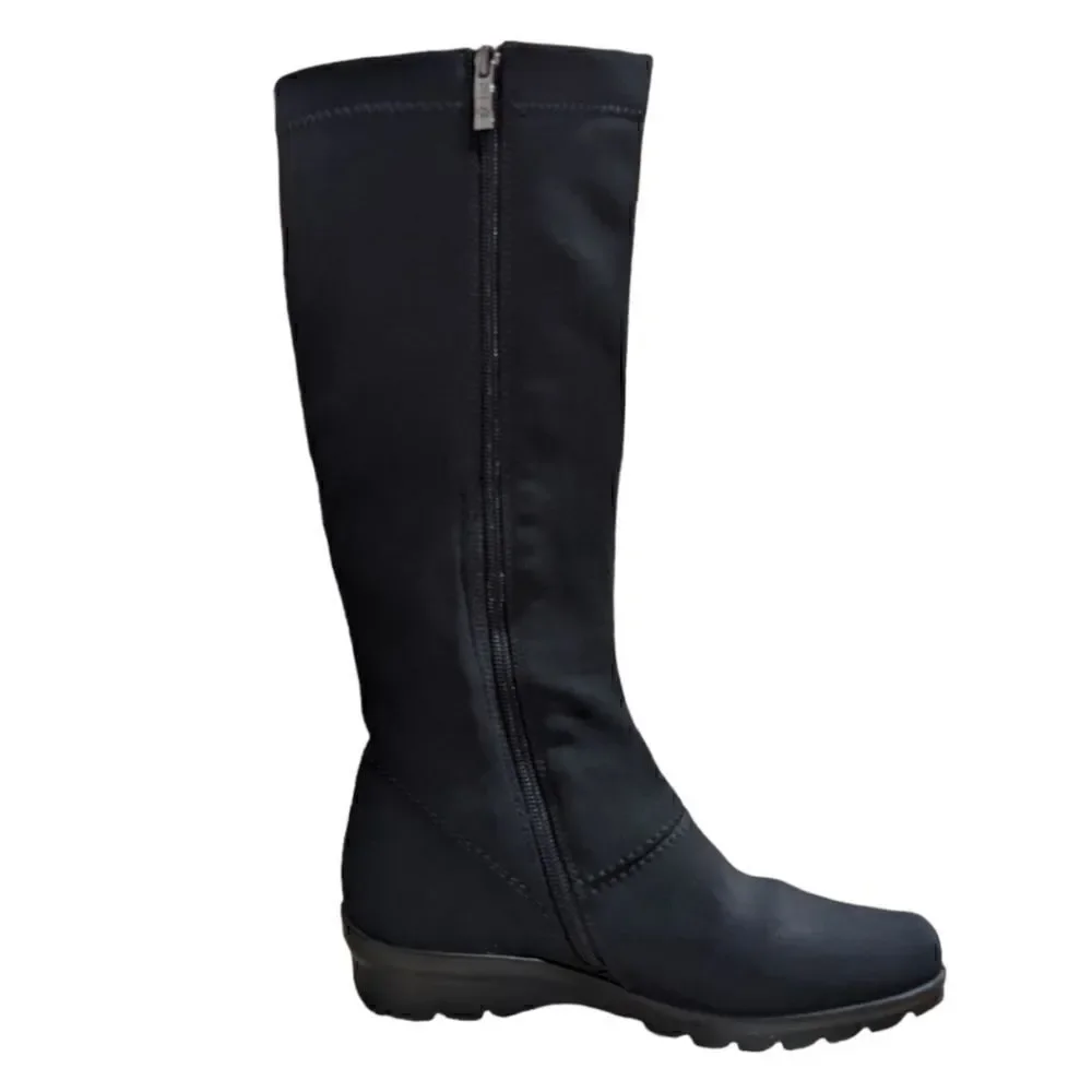 Ara Luftpolster Paula Waterproof Gore-Tex Black Tall Boots Size 5.5 US